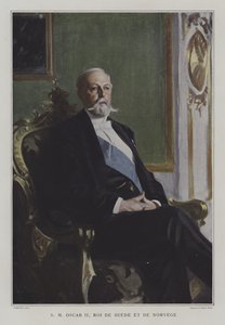 Oscar II., König von Schweden und Norwegen von Anders Leonard (after) Zorn