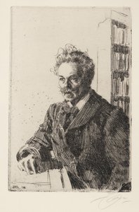 August Strindberg (1849-1912) von Anders Leonard Zorn