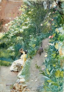 Im Garten der Alhambra von Anders Leonard Zorn