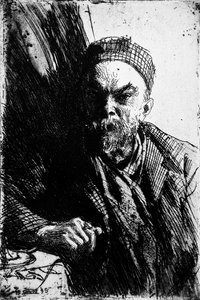 Porträt des Dichters Paul Verlaine 1844-1896, 1895 von Anders Leonard Zorn