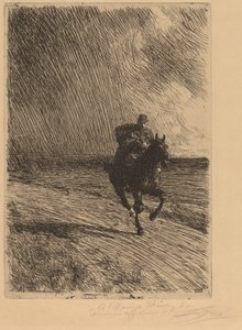 Der Sturm, 1891 von Anders Leonard Zorn