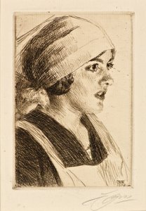 Studie einer Frau von Anders Leonard Zorn