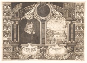 Johan Brockenhuus sowie Szene mit dem Evangelisten Matthäus. Zur Leichenpredigt