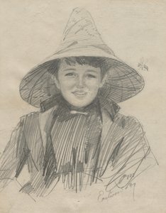 Ada Lymon (Frau mit großem Hut) von Anders Leonard Zorn