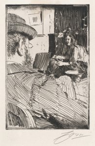 Albert Besnard und sein Modell von Anders Leonard Zorn