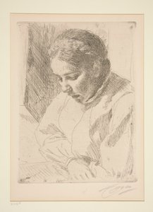 Beim Gebet von Anders Leonard Zorn