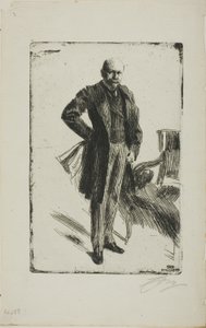 Oberst Lamont I (Ganzkörper) von Anders Leonard Zorn