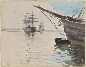 Hafenbild von Anders Zorn