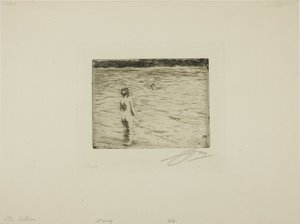 Mutter beim Baden von Anders Leonard Zorn
