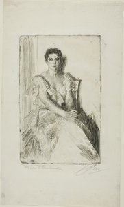 Mrs. Cleveland II von Anders Leonard Zorn