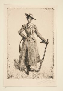 Mrs. Thompson Seton von Anders Leonard Zorn