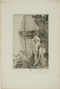 Mein Modell und mein Boot von Anders Leonard Zorn