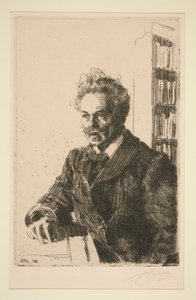 Porträt von A. Strindberg