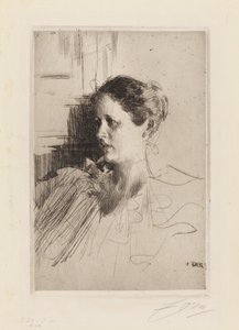 Porträt von Frau Ch. Nagel von Anders Zorn
