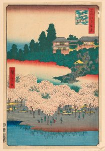Blumenpavillon, Dango-Hügel, Sendagi, aus der Serie "Hundert berühmte Ansichten von Edo"