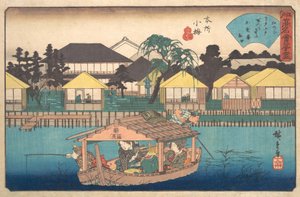 Honjo Komme Ogura-an, ca. 1840 von Ando Hiroshige