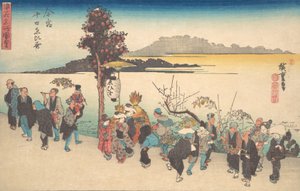 Imamiya Toka Ebisu, ca. 1828 von Ando Hiroshige