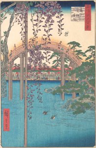 Im Kameido Tenjin Schrein, 1856 von Ando Hiroshige