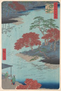 Im Inneren des Akiba-Schreins in Ukeji, 8. Monat, Schlangenjahr 1857 von Ando Hiroshige