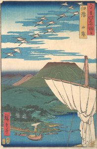 „Iyo Provinz, Saijo“, aus der Serie Ansichten berühmter Orte in den Sechzig-odd Provinzen..., ca. 1853 von Ando Hiroshige