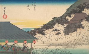 Kiyomizu-Tempel, aus der Serie Berühmte Ansichten von Kyoto, ca. 1834 von Ando Hiroshige