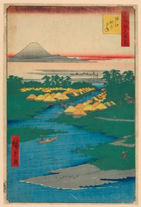 Nekozane am Horikiri-Kanal Nr. 96 aus Einhundert berühmte Ansichten von Edo (Horie, Nekozane)