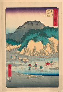 Okitsu aus der Serie 53 Stationen von Tokaido von Ando Hiroshige