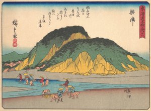Okitsu, aus der Serie Die dreiundfünfzig Stationen der Tokaido-Straße, frühes 20. Jahrhundert