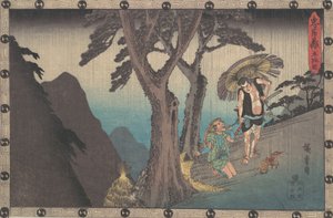 Sadakuro droht Yoichibei zu töten, ca. 1840