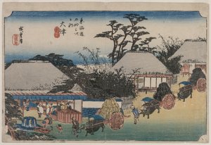 Die 53 Stationen des Tokaido: Otsu, 1833-1834