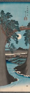 Die Affenbrücke in der Provinz Kai Koyo Saruhashi no zu, ca. 1841-42 von Ando Hiroshige