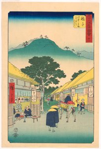 Tororojiru-Laden in Mariko aus der Serie 53 Stationen von Tokaido von Ando Hiroshige