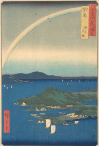 Tsushima Kaigan Yubare, 3. Monat Drachenjahr 1856 von Ando Hiroshige