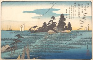 Wildgänse bei Haneda, 19. Jahrhundert von Ando Hiroshige