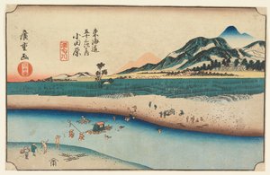 Holzschnitt aus Tokaido Gojusan Tsugi-na Uchi (Dreiundfünfzig Stationen des Tokaido)