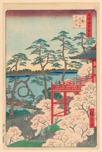 Yamashita-Viertel, Ueno (Ueno Yamashita) aus der Serie Einhundert Ansichten von Edo