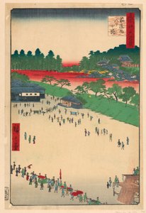 Yatsukoji-Kreuzung bei Suji-chigai aus der Serie Einhundert berühmte Ansichten von Edo von Ando Hiroshige