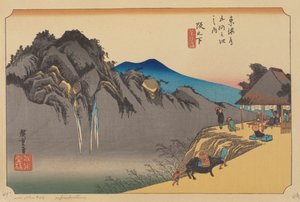 Sakamoshita-Station von Ando or Utagawa (after) Hiroshige