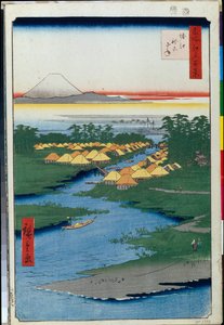 Hundert berühmte Ansichten von Edo: Horie und Nekozane