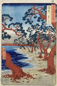 Küste von Maiko, Provinz Harima von Ando or Utagawa Hiroshige
