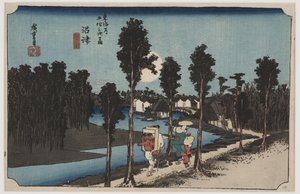 Dämmerung von Ando or Utagawa Hiroshige