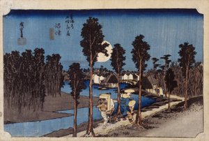 Abendszene in Numazu, Nr. 13 von Ando or Utagawa Hiroshige