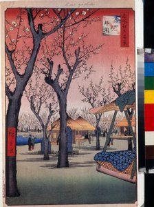 Der Pflaumenhain in Kamata, Hundert berühmte Ansichten von Edo von Ando or Utagawa Hiroshige