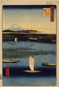 Abschiedskanäle bei Mitsumata von Ando or Utagawa Hiroshige
