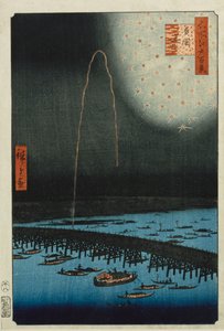Feuerwerk in Ryogoku, aus der Serie 