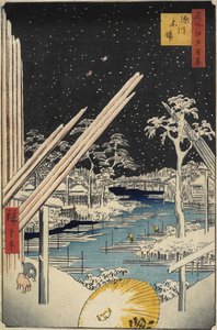 Fukagawa-Holzlager, 1856
