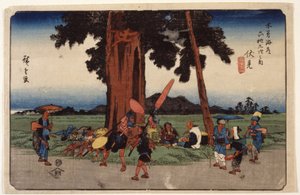 Fushimi, Station Nr. 51 von Ando or Utagawa Hiroshige