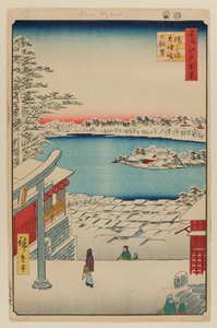 Hügelblick, Yushima Tenjin Schrein