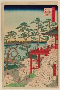 Kiyomizu Halle und Shinobazu Teich in Ueno von Ando or Utagawa Hiroshige
