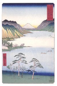 See Suwa in der Provinz Shinano (Shinano Suwa No Ko) von Ando or Utagawa Hiroshige